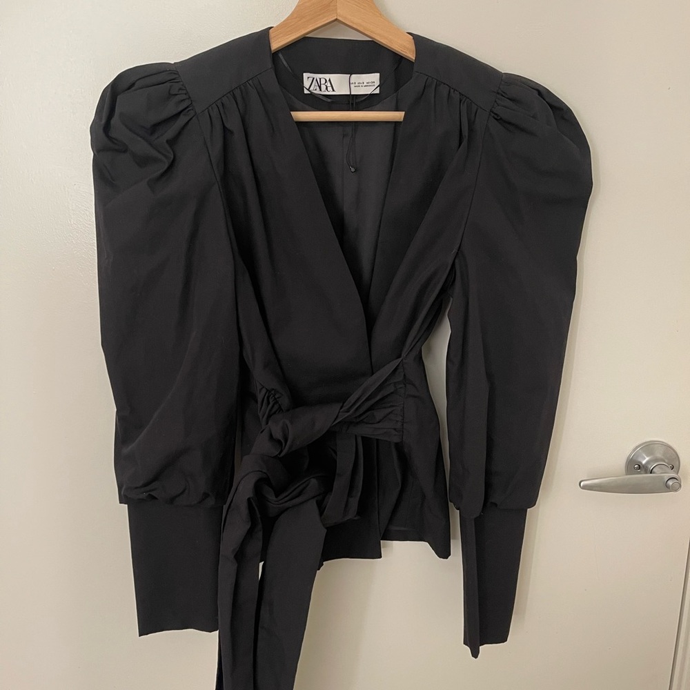 Zara Puff Sleeve Jacket/Top